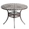 Gardenised Outdoor and Indoor Bronze Dining Set 4 Chairs with 1 Table Bistro Patio Cast Aluminum. QI003960.BZ - alternate 2